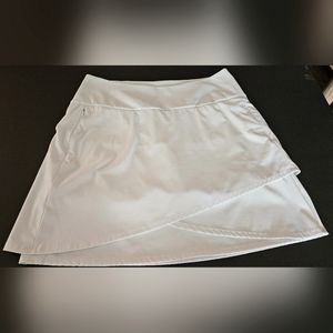 Kinona Skort Women's Large Golf/Tennis/Pickleball White Tiered Skort
